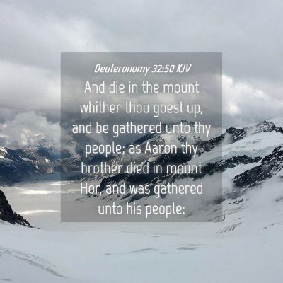 Picture 04 - Deuteronomy 32:50 KJV - And die in the mount whither thou goest up, and - Bible Verse Picture