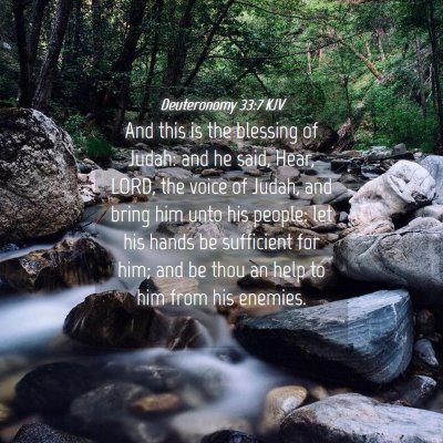 Picture 04 - Deuteronomy 33:7 KJV - And this is the blessing of Judah: and he said, - Bible Verse Picture