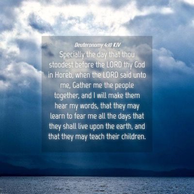 Picture 04 - Deuteronomy 4:10 KJV - Specially the day that thou stoodest before the - Bible Verse Picture