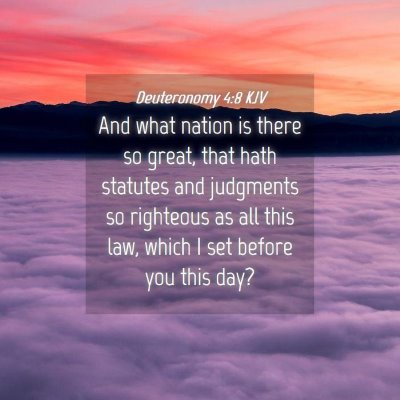 Picture 04 - Deuteronomy 4:8 KJV - And what nation is there so great, that hath - Bible Verse Picture