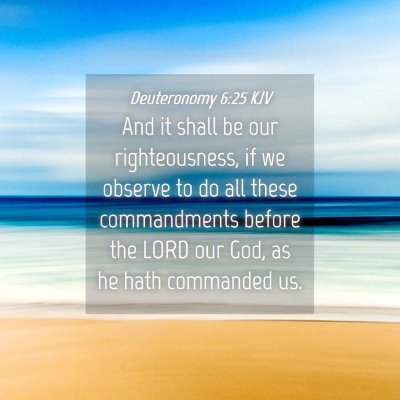 Picture 04 - Deuteronomy 6:25 KJV - And it shall be our righteousness, if we observe - Bible Verse Picture