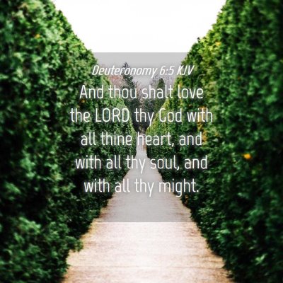 Picture 04 - Deuteronomy 6:5 KJV - And thou shalt love the LORD thy God with all - Bible Verse Picture