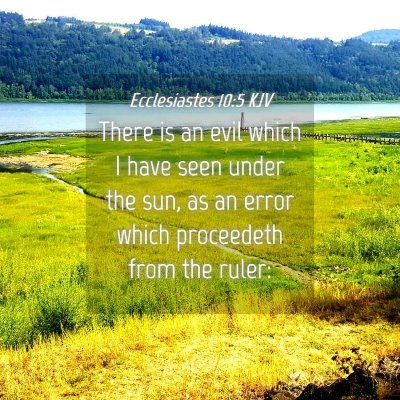Picture 04 - Ecclesiastes 10:5 KJV - There is an evil which I have seen under the sun, - Bible Verse Picture