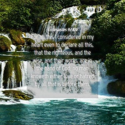 Picture 04 - Ecclesiastes 9:1 KJV - For all this I considered in my heart even to - Bible Verse Picture
