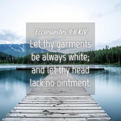 Picture 04 - Ecclesiastes 9:8 KJV - Let thy garments be always white; and let thy - Bible Verse Picture