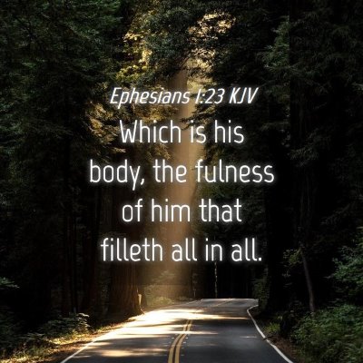 Picture 04 - Ephesians 1:23 KJV - Which is his body, the fulness of him that - Bible Verse Picture