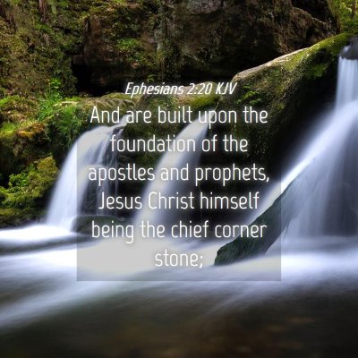 Picture 04 - Ephesians 2:20 KJV - And are built upon the foundation of the apostles - Bible Verse Picture