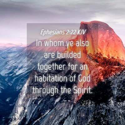 Picture 04 - Ephesians 2:22 KJV - In whom ye also are builded together for an - Bible Verse Picture