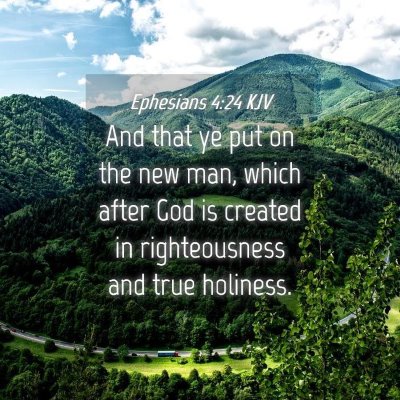 Picture 04 - Ephesians 4:24 KJV - And that ye put on the new man, which after God - Bible Verse Picture