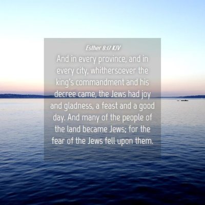 Picture 04 - Esther 8:17 KJV - And in every province, and in every city, - Bible Verse Picture