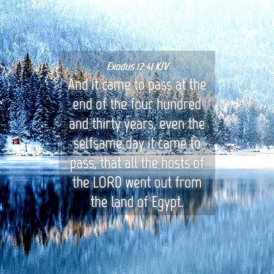 Picture 04 - Exodus 12:41 KJV - And it came to pass at the end of the four - Bible Verse Picture
