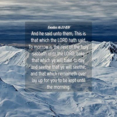 Picture 04 - Exodus 16:23 KJV - And he said unto them, This is that which the - Bible Verse Picture