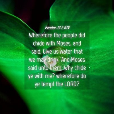 Picture 04 - Exodus 17:2 KJV - Wherefore the people did chide with Moses, and - Bible Verse Picture