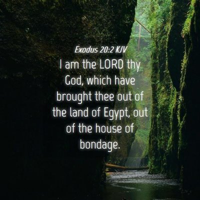 Picture 04 - Exodus 20:2 KJV - I am the LORD thy God, which have brought thee - Bible Verse Picture