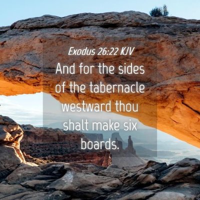 Picture 04 - Exodus 26:22 KJV - And for the sides of the tabernacle westward thou - Bible Verse Picture