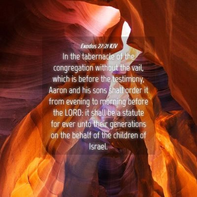 Picture 04 - Exodus 27:21 KJV - In the tabernacle of the congregation without the - Bible Verse Picture