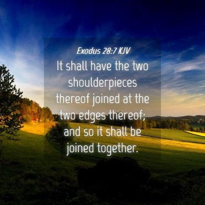 Picture 04 - Exodus 28:7 KJV - It shall have the two shoulderpieces thereof - Bible Verse Picture