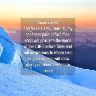 Picture 04 - Exodus 33:19 KJV - And he said, I will make all my goodness pass - Bible Verse Picture