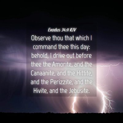 Picture 04 - Exodus 34:11 KJV - Observe thou that which I command thee this day: - Bible Verse Picture