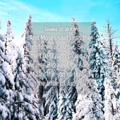 Picture 04 - Exodus 35:30 KJV - And Moses said unto the children of Israel, See, - Bible Verse Picture