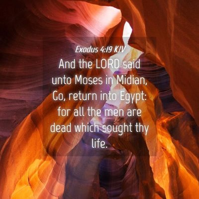 Picture 04 - Exodus 4:19 KJV - And the LORD said unto Moses in Midian, Go, - Bible Verse Picture
