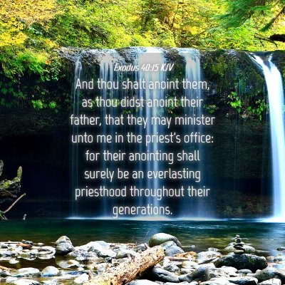 Picture 04 - Exodus 40:15 KJV - And thou shalt anoint them, as thou didst anoint - Bible Verse Picture