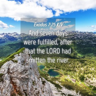 Picture 04 - Exodus 7:25 KJV - And seven days were fulfilled, after that the - Bible Verse Picture