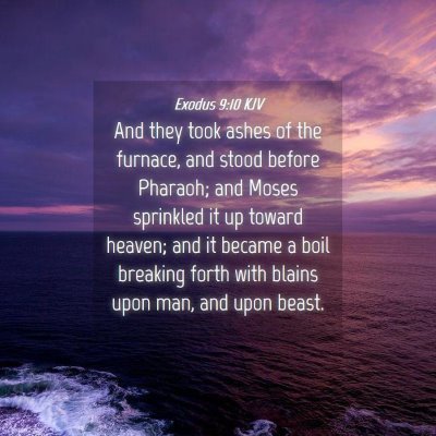 Picture 04 - Exodus 9:10 KJV - And they took ashes of the furnace, and stood - Bible Verse Picture