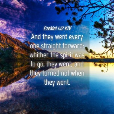 Picture 04 - Ezekiel 1:12 KJV - And they went every one straight forward: whither - Bible Verse Picture