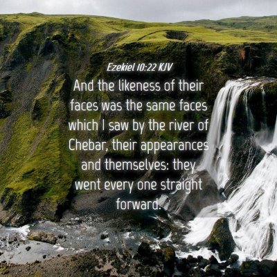 Picture 04 - Ezekiel 10:22 KJV - And the likeness of their faces was the same - Bible Verse Picture