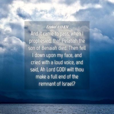 Picture 04 - Ezekiel 11:13 KJV - And it came to pass, when I prophesied, that - Bible Verse Picture