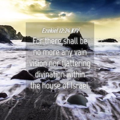 Picture 04 - Ezekiel 12:24 KJV - For there shall be no more any vain vision nor - Bible Verse Picture