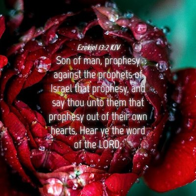 Picture 04 - Ezekiel 13:2 KJV - Son of man, prophesy against the prophets of - Bible Verse Picture