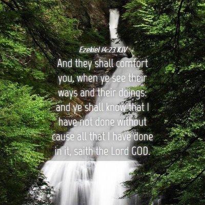 Picture 04 - Ezekiel 14:23 KJV - And they shall comfort you, when ye see their - Bible Verse Picture