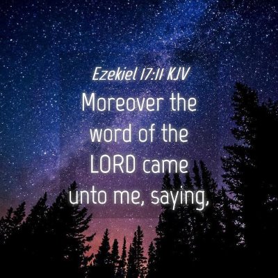 Picture 04 - Ezekiel 17:11 KJV - Moreover the word of the LORD came unto me, - Bible Verse Picture