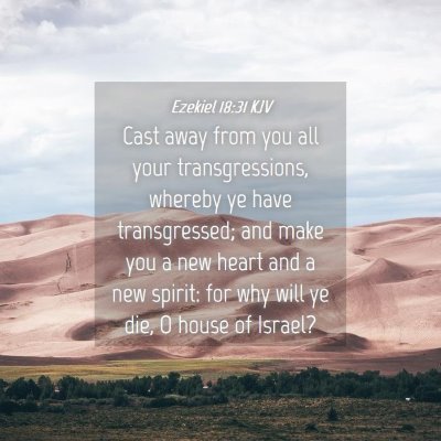 Picture 04 - Ezekiel 18:31 KJV - Cast away from you all your transgressions, - Bible Verse Picture