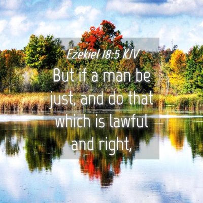 Picture 04 - Ezekiel 18:5 KJV - But if a man be just, and do that which is lawful - Bible Verse Picture