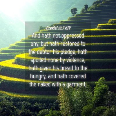 Picture 04 - Ezekiel 18:7 KJV - And hath not oppressed any, but hath restored to - Bible Verse Picture