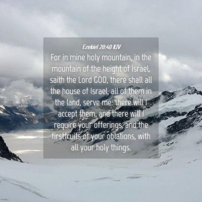 Picture 04 - Ezekiel 20:40 KJV - For in mine holy mountain, in the mountain of the - Bible Verse Picture