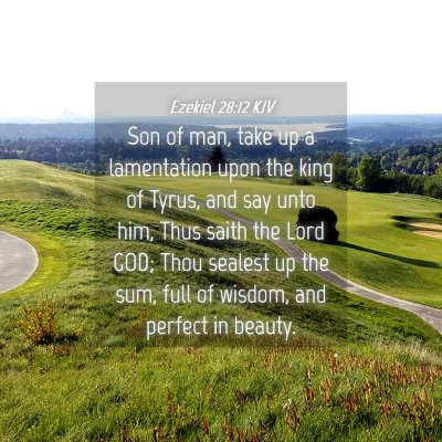 Picture 04 - Ezekiel 28:12 KJV - Son of man, take up a lamentation upon the king - Bible Verse Picture