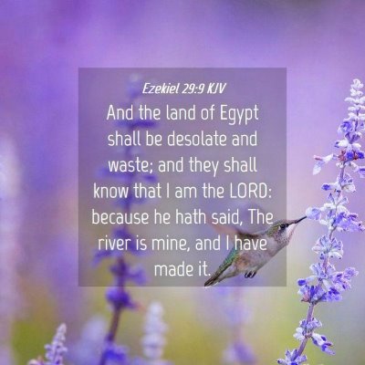Picture 04 - Ezekiel 29:9 KJV - And the land of Egypt shall be desolate and - Bible Verse Picture