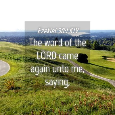 Picture 04 - Ezekiel 30:1 KJV - The word of the LORD came again unto me, - Bible Verse Picture