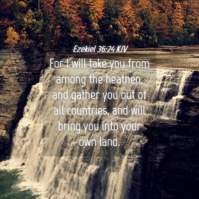 Picture 04 - Ezekiel 36:24 KJV - For I will take you from among the heathen, and - Bible Verse Picture