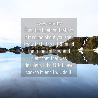 Picture 04 - Ezekiel 36:36 KJV - Then the heathen that are left round about you - Bible Verse Picture