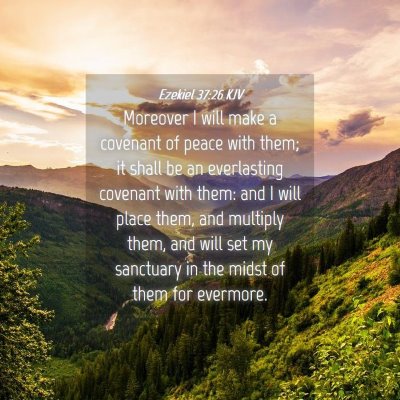 Picture 04 - Ezekiel 37:26 KJV - Moreover I will make a covenant of peace with - Bible Verse Picture