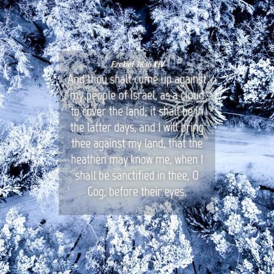 Picture 04 - Ezekiel 38:16 KJV - And thou shalt come up against my people of - Bible Verse Picture