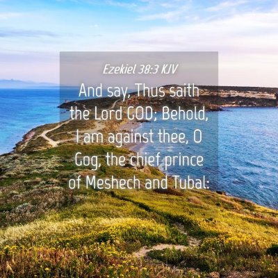 Picture 04 - Ezekiel 38:3 KJV - And say, Thus saith the Lord GOD; Behold, I am - Bible Verse Picture