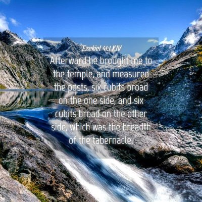 Picture 04 - Ezekiel 41:1 KJV - Afterward he brought me to the temple, and - Bible Verse Picture