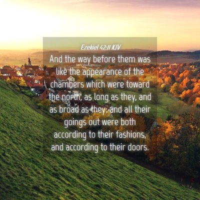 Picture 04 - Ezekiel 42:11 KJV - And the way before them was like the appearance - Bible Verse Picture