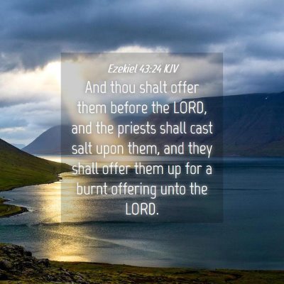 Picture 04 - Ezekiel 43:24 KJV - And thou shalt offer them before the LORD, and - Bible Verse Picture